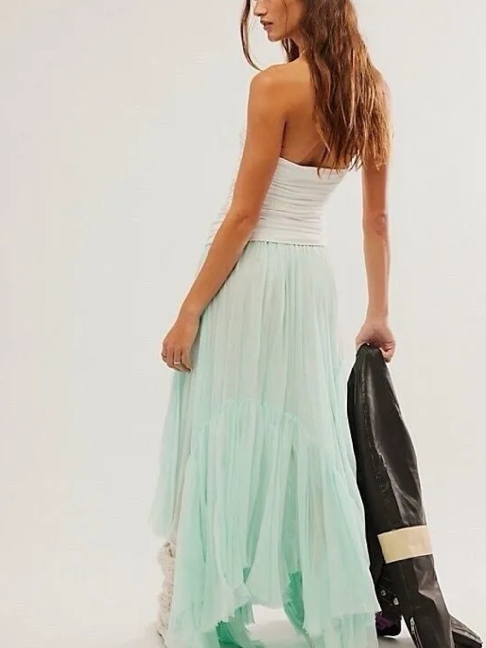 FP One Clover Skirt Asymmetrical Tiered Bottom XS NWOT - Picture 2 of 9
